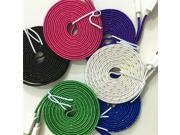 2M Flat Braided Nylon lace 8pin to USB Cable IOS 9 Sync Data Charger Cable For iPhone 6 6 plus 5 5S 5C For iPad 4 mini 2 Air