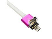 White Mini Android USB Cable Sync Data USB3.0 otg Charger Cable for Cellphone MP3 GPS Camera Mobile Phone Cable with 2 USB Port