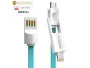original rock Lightning to USB Cable For iPhone6 6s plus Lightning Micro USB Cable 1m 2m for samsung htc ipad smartphone models