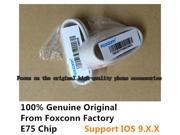 2pcs Lot 100% Genuine Original From Foxconn Factory E75 C48 Chip Data USB Cable For iPhone 5 5S 5C 6 6S Plus iPad ios9 With Box