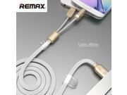 Remax 2 in 1 Micro 8pin USB Cable Fast Charging LED Light Data Sync Charger Cables For iPhone 5s 6 Plus iPad Samsung MP3 Camera