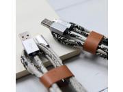1M 5V 2.4A Retro Snake Pattern Data Cable Charging Sync Cord For iPhone 5S 6 6s Plus For Android Smart Phone Micro USB Cables