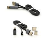 Hot 1M metal Dual Interface Date Cable For iphone 5 6 plus Samsung HTC Sony Micro USB good Quality Data Cable line