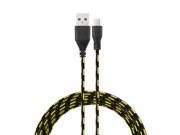 3M Durable Multi Braided Micro USB Cable Coiled Charger Data Sync Cable Cord For Samsung Galaxy Smart Phone