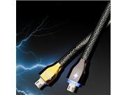 Fashion LED Intelligent light control Data Sync usb cable For Samsung Braided Cord Micro usb Cabel For Android mobile phones