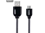 Remax Fast Charge 2.1A black 1m usb 2.0 mobile phone cable micro usb cable android charger data cable For samsung htc Nokia lg