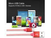 Hi Speed 3ft 1M Braided Micro USB Cable Coiled Charger Data Sync Cable For iphone Samsung Huawei Meizu LG and More