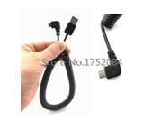 Right Angled 90 degree USB 2.0 Micro Male to A Type Male Stretch Data Cable for SSD Tablet Cell Phone 300cm