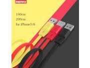 100cm 200cm Long Length for iPhone 5 5s 5c 6 SE 6s Plus iPad Mini Air Charging USB Cable Data Sync Genuine Remax