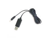 2.0mm to USB Charging plug Adapter Cable for Nokia 6101 6150 6288 6310 5000 Black