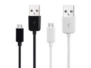 1m nylon silver micro usb charger cable charging microusb data line 2 pin wire copper cords forsamsung