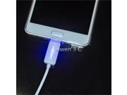 high quality LED 1M micro usb Mobile phone charger data cable for Samsung Galaxy S3 S4 S5 S6 V8 Interface smartphones cable