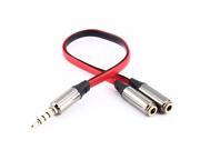 3.5mm Audio Aux Cable Male to 2x Female Stereo Extension Headphone Splitter Cord