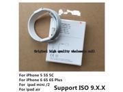 Genuine 8Pin USB Data Sync Charger Original Cable For ipad Air iPhone 6S 6 5 5C 5S With retail Box