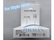 1Pcs Lot Genuine USB Data Sync Charging Cable For iPhone 4G 4S ipad 2 3 iPod Original Cable With Retail packing