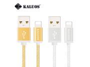 KALUOS 2M Ultra Long Nylon Braided Wire 8pin USB Data Sync Charge Cable For iPhone 5 5s 6 6s iPad mini 2 Air 2 Charging Line