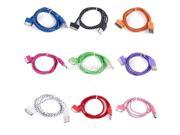 Fashion Style 3FT Round Braided USB Data Sync Charger Cable Cord For iPhone 4 4S For iPad2 3