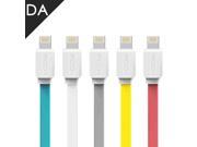 Rock 8Pin USB Cable For Apple Lightning iPhone 5 6 6S 6Plus iPad Air iPod 200cm 2M Flat Wire Cable for iOS9.0 Charging Data Sync
