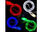 Visible LED Light Micro USB Charger Data Cable for HTC Samsung Galaxy S3 S4 Four