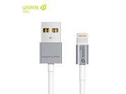 WSKEN MFI Certified Latest metal Aluminum Wire 8 pin USB Date Sync Charging for lightning to usb cable for iPhone 5 5s 6 plus