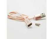 Shiipping Braided Magnetic USB Cable 1 M Magnetic Metal Nylon Braid 8 Pin Data Charging USB Cable Cord for iPhone 5 6 6S