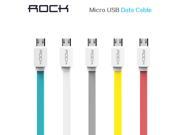 ROCK Micro USB Cable Flat Wire Charging Data 5V 2.1A 1M Noodle Line Cable Transmit for Samsung HTC LG SONY