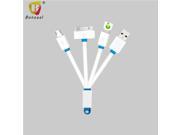3 in 1 Charging USB Cable For iPhone 4 5 6 ISO 8 For Android Phone Micro Cable