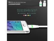 ROCK Smart Auto disconnect 5V 2.1A 1M Micro USB Cable Flat Wire Charging Data Noodle Line Transmit for Samsung HTC LG SONY