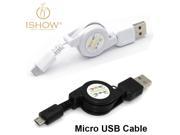 Retractable Mobile Phone Charging Cable For Android Phones Charger Stretch Data Micro USB Cable For Samsung S3 S4 Xiaomi