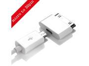 Micro USB to 30 Pin USB Adapter Connector Converter Cable Adapter for iPhone 4 4s 4G 3GS For iPad iPod delivery
