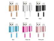 Nylon Line and Metal Plug Micro USB Cable for iPhone 6 6s Plus 5s Samsung Sony Xiaomi HTC etc