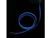 8Pin USB Cable With Visible Flowing Electroluminescent Led Light For Iphone 5 5s 5c Ipad mini Charge Wire