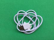 A Quality 1M 3FT For iPhone 4 4S USB Cable 30 pin Data Sync Adapter Charging Charger USB Cable White Cords Wire For iPhone 4S