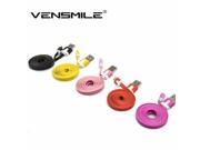 Vensmile 1 Meter Micro USB Cable 2.0 Data Sync Noodle Flat Charger Cable For Samsung galaxy phone HTC Nokia Xiaomi