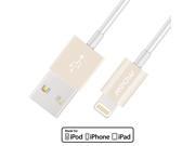 Mpow MLC5 MFI Certified High Quality 8 Pin Gold 1m Cord USB Cable for iPhone 6 iPhone SE 5 iPod iPad Other iPhone Devices