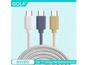 100% Original Golf Brand 1m Micro usb cable High strength nylon fiber weave braided Data Sycn Charging connector For Samsung LG