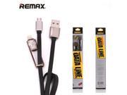 REMAX 2 in 1 USB Cable Micro to 8pin Fast Charging Data Sync Charge Adapter Cables For iPhone 5s 6 plus Samsung Xiaomi HTC Sony