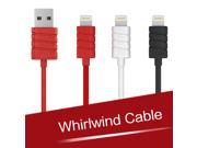 Fast Charge IOS Mobile Phone Data Cables For Lightning USB Cables Sync Cable Red White For iPhone 5 5s 6 6s plus iPad mini
