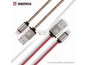 Remax MFI iOS9 Certificated 8 pin Nylon Braided 2.1A USB Charging Data Cable For iPhone 5 5S 6 6S Plus Fast charger USB Cable