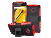 Spider Style Mobile Phone Case For MOTO E2 Car Tyre PC TPU Shockproof Cover For Motorola MOTO E2 red