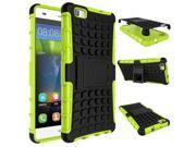 For Huawei P8 Lite Case Heavy Duty Armor Shockproof Hybrid Hard Soft Silicone Rugged Rubber Phone Case Cover For P8 Lite green