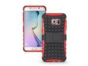 For Galaxy S7 Edge 5.5 Tough Rugged Shockproof Protective Armor Phone Case Kickstand Cover Back for Samsung Galaxy S7 edge red