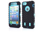 Tyre Robot Triple Shockproof Rugged Hybrid Phone Case for Apple iPhone 5C Anti knock Accessories Back Cover sky blue