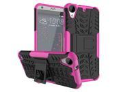 Car Tyre Hybrid Rugged Heavy Duty Hard Cover Case for HTC Desire 530 630 Stand Phone Case pink