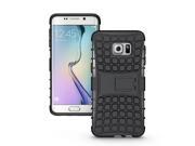 For Galaxy S7 Edge 5.5 Tough Rugged Shockproof Protective Armor Phone Case Kickstand Cover Back for Samsung Galaxy S7 edge black