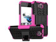 Car Tyre Hybrid Rugged Heavy Duty Hard Cover Case for Huawei Honor Holly 2 Plus Stand Phone Case pink