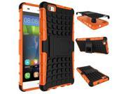 For Huawei P8 Lite Case Heavy Duty Armor Shockproof Hybrid Hard Soft Silicone Rugged Rubber Phone Case Cover For P8 Lite orange