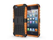 For Apple iPod Touch 5 6 Case Cute 3D Smart Armor Tire Texture with Phone Case for iPod Touch 5 6 Back Cover silicone orange