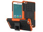 For Red mi 3 Phone Cases Tyre Pattern Hybrid PC TPU Kickstand Case for Xiaomi Redmi 3 mobile phone bag orange