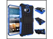 For HTC One M9 Cover Shell Mobile Accessory Hybird Stand Protective Wallet Tyre PC Bag For HTC One M9 Plus M9 Phone Case blue